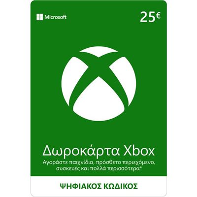 Microsoft Xbox Live 25 EUR Card - Ψηφιακός Κωδικός