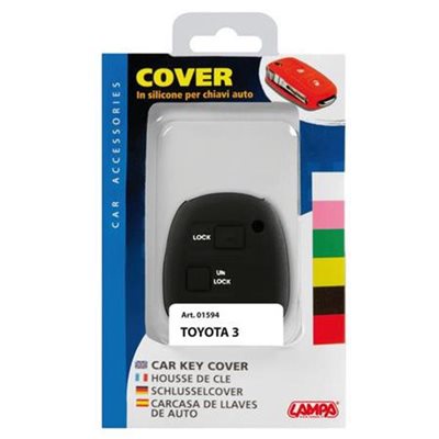 Lampa Toyota Type-2 Καλυμμα Κλειδιων Σιλικονης Μαυρο Χρωμα 1τεμ. L0159.4